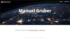 Desktop Screenshot of manuelgruber.com