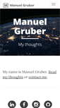 Mobile Screenshot of manuelgruber.com